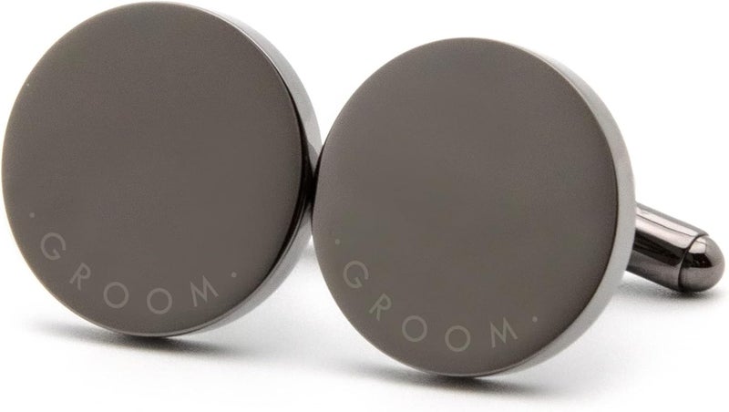 MUUJEE Cufflinks with Engraved Wood Gift Box - Image 2